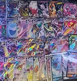 Pokemon - 100 Card Japanese Bulk Lot with 1 Ultra Rare V Card & 9 Holo Foils - Image 1