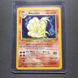 Pokemon TCG Ninetales Base Set Holo Unlimited Rare Card 12/102 Vintage - Image 3