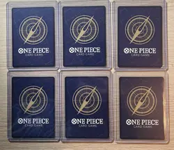 One Piece Card Game OP-14 The Azure Sea's Seven Dash Pack 6 Promo Card Set NM - Image 2