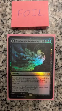 Magic: The Gathering Agadeem's Awakening Zendikar Rising Mythic Foil Land Card - Image 1