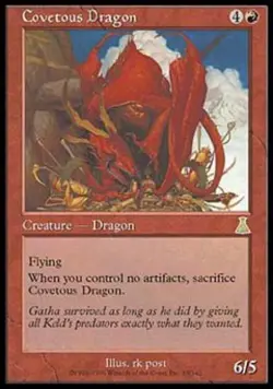 Covetous Dragon - Medium Play MTG Urza's Destiny - Image 1