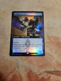Ledger Shredder Extended Art Foil Streets Of New Capenna MTG LP - Image 1