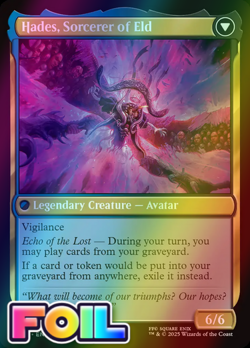 x1 Emet-Selch, Unsundered // Hades, Sorcerer of Eld FOIL FIN Fantasy MTG 218 1x - Image 2