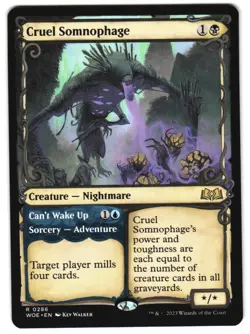 Cruel Somnophage (Showcase) 286 Wilds of Eldraine NM MTG - Image 1
