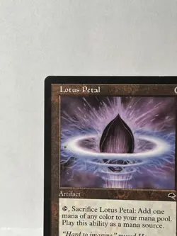 MTG Lotus Petal – Tempest (1997)–Rare Vintage Magic the Gathering Artifact–LP/NM - Image 3
