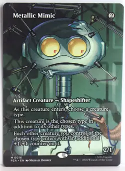 Metallic Mimic [New, Near Mint] Borderless Art {TMNT MTG} - Image 1