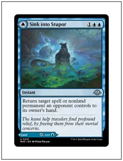 1x Sink Into Stupor, Magic the Gathering MTG NM - Image 1