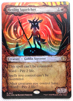 Hexing Squelcher - Showcase FOIL R #0317 MTG Lorwyn Eclipsed M/NM English - Image 1