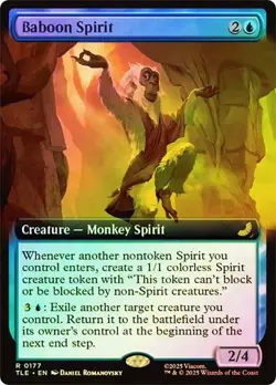 Baboon Spirit Foil Extended Art Avatar: The Last Airbender NM MTG - Image 1