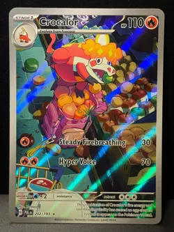 Crocolar 202/193 SV Paldea Evolved Illustration Rare Pokemon Card AA9 LP1 - Image 1