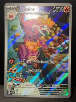 Crocolar 202/193 SV Paldea Evolved Illustration Rare Pokemon Card AA9 LP1 - Image 2