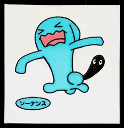 Wobbuffet Daiichi Deco Bread Sticker Pokemon Japanese Lightly Played - Image 1