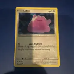 Pokemon Ditto Detective Pikachu Holo Card 17/18 60 HP Basic Holo Rare English - Image 1