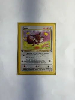 Eevee 51/64 Jungle Set 1st Edition Non-Holo Pokemon Card 1999 WOTC Authentic - Image 1