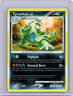 Tyranitar Reverse Holo Rare (17/123) - Pokemon TCG - Mysterious Treasures - MP - Image 1