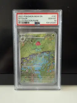 2023 POKEMON MEW EN-151 ILLUSTRATION RARE #167 IVYSAUR PSA 10 - Image 1