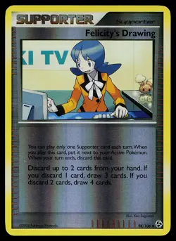 Pokemon Card - Felicity's Drawing Great Encounters 98/106 Uncommon Reverse Holo - Image 1