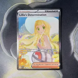 Pokemon TCG Lillie's Determination Mega Evolution 184/132 SAR English Edition - Image 1