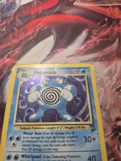 Pokemon Poliwrath 15/130 Base Set 2 Holo Rare HP - Image 2
