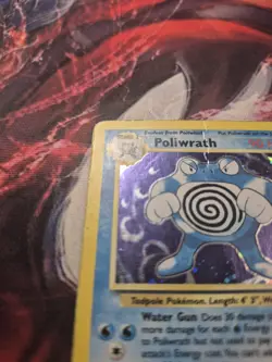 Pokemon Poliwrath 15/130 Base Set 2 Holo Rare HP - Image 3