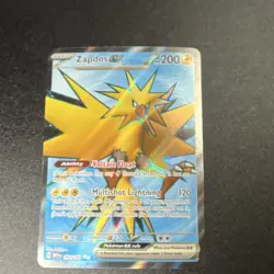 Pokemon Zapdos ex Ultra Rare Holo Sv151 Scarlet & Violet 192/165 200 HP Card - Image 1