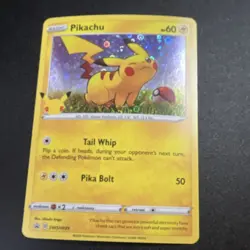 Pokemon TCG Pikachu Promo Holo SWSH039 60 HP Card Stock Card - Image 1
