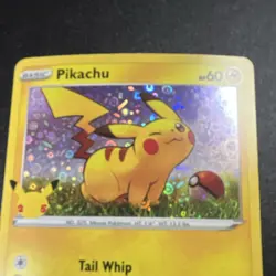 Pokemon TCG Pikachu Promo Holo SWSH039 60 HP Card Stock Card - Image 2