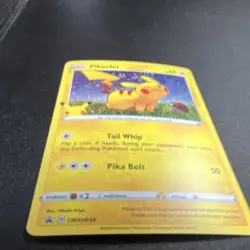 Pokemon TCG Pikachu Promo Holo SWSH039 60 HP Card Stock Card - Image 5