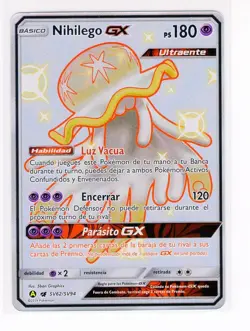 ~ESP~ SPANISH NihilegoGX Shiny Vault SV62 Hidden Fates Pokemon Card (Ref:PE1) - Image 1