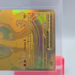 2025 Pokemon Phantasmal Flames TCG MEGA CHARIZARD X EX GOLD Full Art 130/094 - Image 4