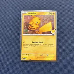 Pikachu 051/162 Pokemon Day 2026 30th Anniversary Stamped Promo Pokemon TCG NM - Image 2