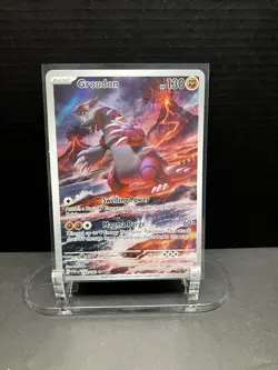 Pokemon TCG - Groudon 199/182 SV04: Paradox Rift Holo - Image 1