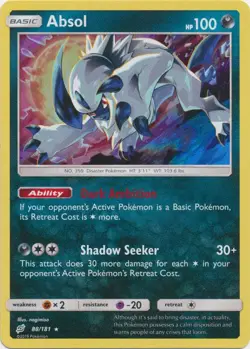 Absol - 88/181 Pokemon » SM Team Up Holo Rare - Image 1