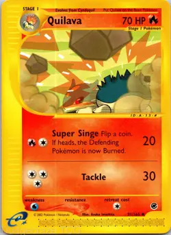 Quilava 91/165 Uncommon Expedition Base Set Pokemon LP - Image 1
