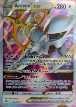 Pokemon Arceus VSTAR 123/172 Ultra Rare Holo Swsh09 Brilliant Stars English - Image 1
