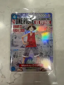 Monkey.D.Luffy (055) (College Basketball US Voyage) P-055 One Piece Promotion... - Image 1