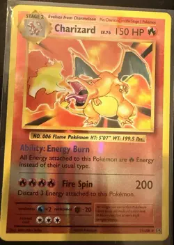 Pokemon Charizard Evolutions 11/108 Reverse Holo Rare 150 HP English TCG Card - Image 1