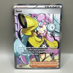 Iono Ultra Rare SV02: Paldea Evolved 254/193 Full Art Trainer Card - Image 1