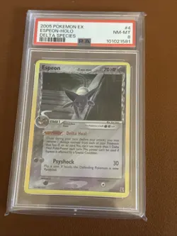 Espeon 4/113 EX Delta Species Reverse Holo Rare Pokemon Card 2005 TCG - Image 1