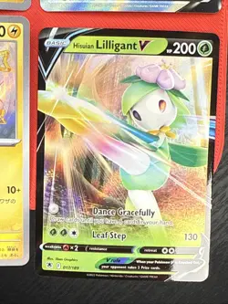 Pokemon TCG 4 Card Lot SWSH V Baby RARE FULL ART Holo NM SHINY Raichu - Image 5