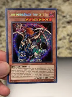 Yu-Gi-Oh! TCG Chaos Emperor Dragon Envoy of the End IOC-EN000 Secret Rare Card - Image 1