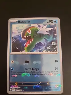 Basculin (Master Ball Pattern) 024/086 Pokemon Common SV: White Flare Card NM - Image 1