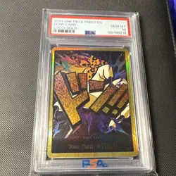FOIL Namco One Piece CCG Don!! Card Lucci Premium Booster Gold 2024 PSA 10 - Image 1