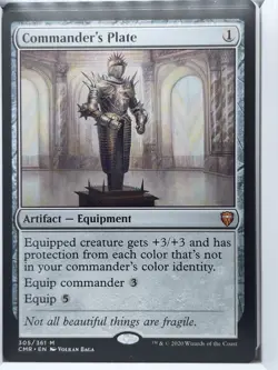 [1x] Commander's Plate Near Mint, English Commander Legends MTG Magic - Image 1