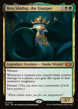 x1 Ikra Shidiqi, the Usurper M MTG Commander: Tarkir: Dragonstorm M/NM, English - Image 1