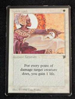 Spirit Link - Legends - LP - MTG - Magic the Gathering - White - Enchant - Image 1