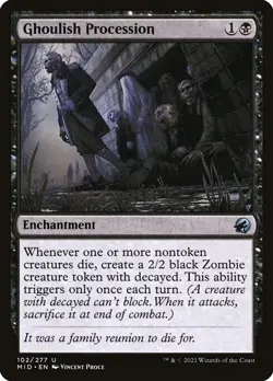 [MTG] Ghoulish Procession (102) (MID) NM - Image 1