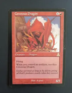 MTG Covetous Dragon Urza's Destiny 80 Rare Magic the Gathering MP - Image 1