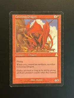 MTG - Covetous Dragon - Urza's Destiny - 1x - LP (Magic: The Gathering) - Image 1