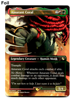 Amarant Coral (Borderless) - FOIL - [Commander: FINAL FANTASY] MTG 🔥🌳 - Image 1